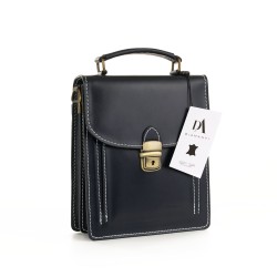 Borseta barbati din piele naturala DiAmanti Marcello Blu Scuro 7024